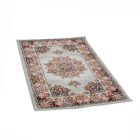 Tapis acrylique à motif Isfahan - gris 80x120