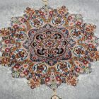 Tapis acrylique à motif Isfahan - gris 80x120