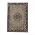 Tapis acrylique à motif Kerman - gris 140x200