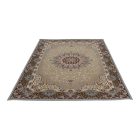 Tapis acrylique à motif Kerman - gris 140x200