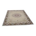 Tapis acrylique à motif Kerman - gris 140x200