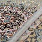 Tapis acrylique à motif Kerman - gris 140x200
