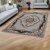 Tapis acrylique à motif Tabriz - gris 160x230
