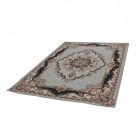 Tapis acrylique à motif Tabriz - gris 160x230