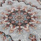 Tapis acrylique à motif Tabriz - gris 160x230