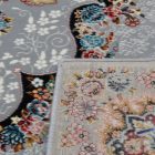Tapis acrylique à motif Tabriz - gris 160x230