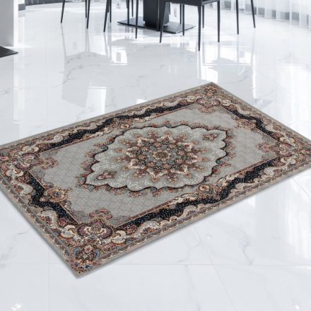 Tapis Persan gris Tabriz 80x120 tapis mécanique qualité de salon ou chambre