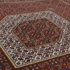 Tapis acrylique à motif Bidjar - bordeaux 60x90