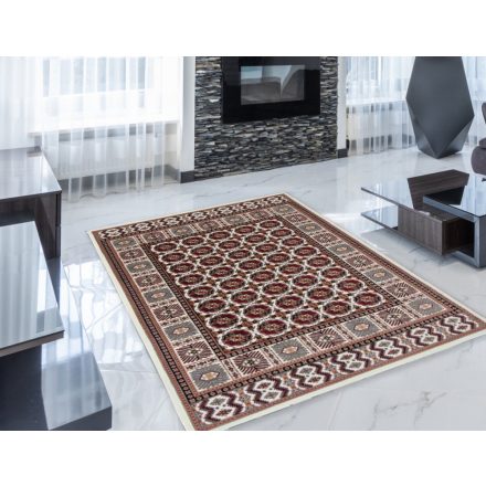 Tapis Persan beige Bokhara 140x200 tapis mécanique qualité de séjour ou de chambre