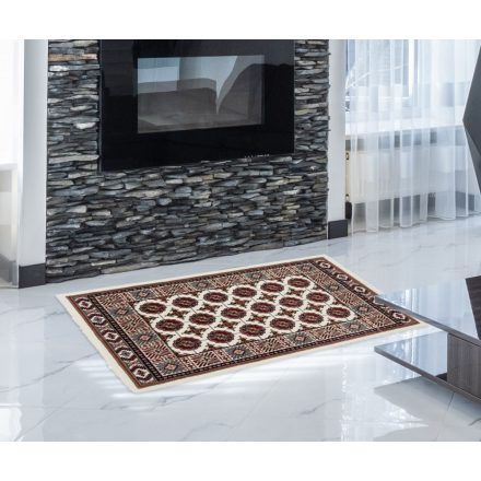 Tapis Persan beige Bokhara 60x90 tapis mécanique qualité de salon ou chambre