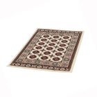 Tapis acrylique à motif Bokhara - beige 60x90