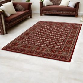 Tapis acrylique à motif Bokhara - bordeaux 160x230