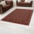 Tapis acrylique à motif Bokhara - bordeaux 160x230