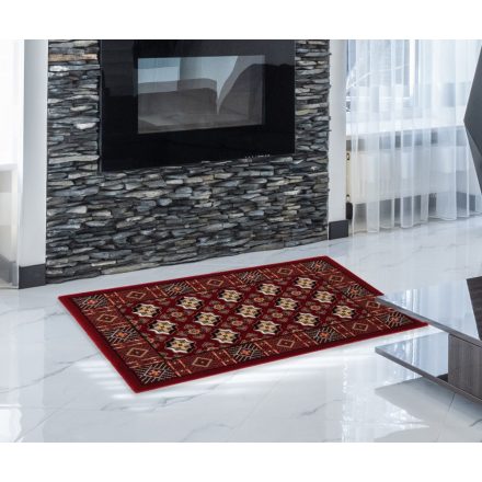 Tapis Persan bordeaux Bokhara 60x90 tapis mécanique qualité de salon ou chambre