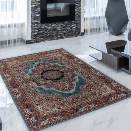 Tapis Persan bleu Tabriz 140x200 tapis mécanique qualité de séjour ou de chambre