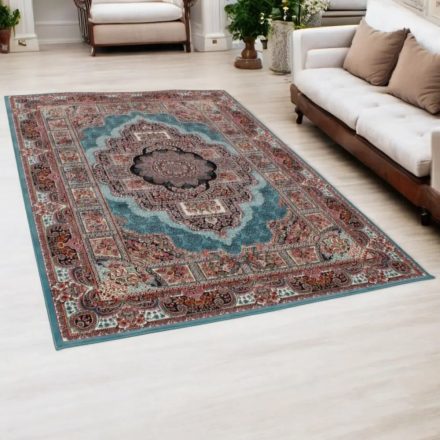 Tapis acrylique à motif Tabriz - turquoise 160x230