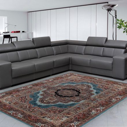Tapis Persan bleu Tabriz 160x230 tapis mécanique qualité de séjour
