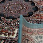 Tapis Persan bleu TABRIZ 160x230 tapis acrylique de haute qualité pour le salon