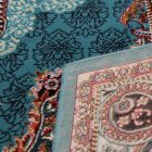 Tapis acrylique à motif Tabriz - turquoise 160x230