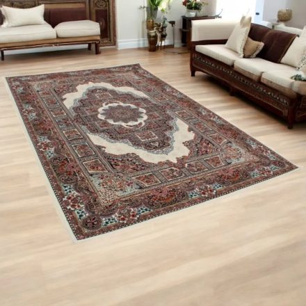 Tapis acrylique à motif Tabriz - beige 160x230