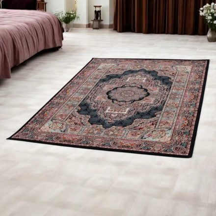 Tapis Persan bleu TABRIZ 140x200 tapis de qualité en acrylique
