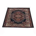 Tapis acrylique à motif Tabriz - bleu foncé 80x120