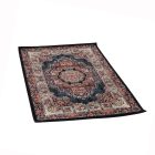 Tapis acrylique à motif Tabriz - bleu foncé 80x120
