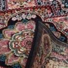 Tapis acrylique à motif Tabriz - bleu foncé 80x120