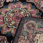 Tapis acrylique à motif Tabriz - bleu foncé 80x120