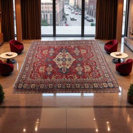 Grand Tapis oriental Kazak 548x424 tapis afghan fait main