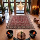 Tapis Kazak 553x416 afghan oriental fait main grand