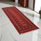Tapis chemin bordeaux Boukhara 65x176 tapis pakistanais fait main