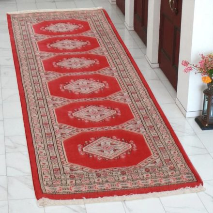 Tapis chemin rouge Jaldar 62x180 tapis pakistanais fait main