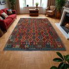 Tapis Kilim laine tissé main Chobi 63x94 tapis kilim multicolore