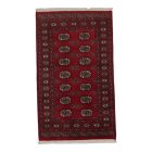 Tapis Pakistan bordeaux Boukhara 92x152 tapis oriental fait main