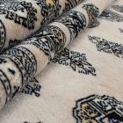 Grand tapis beige Boukhara 249x332 tapis de salon pakistanais fait main
