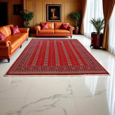 Grand tapis bordeaux Boukhara 278x372 tapis de salon pakistanais fait main