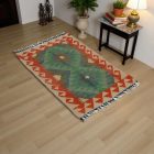 Tapis Kilim en laine 92x120 Kilim afghan tissé à la main