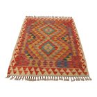 Tapis kilim 92x120 – afghan, en laine, tissé à la main