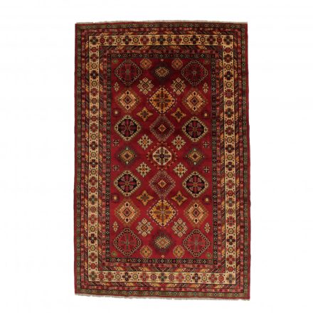 Tapis Afghan bordeaux-beige Kargai 197x309 tapis oriental fait main pour le salon