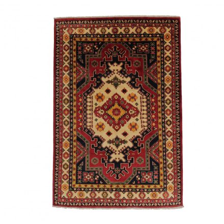 Tapis Afghan bordeaux-beige Kargai 199x292 tapis oriental fait main pour le salon
