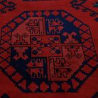 Tapis afghan 300x404 Elephant Foot fait main bordeaux
