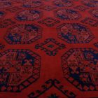 Tapis afghan 300x404 Elephant Foot fait main bordeaux