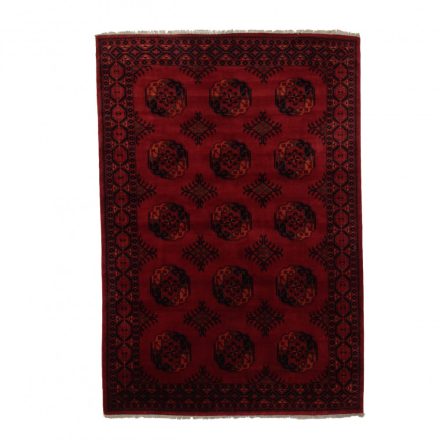Tapis Afghan bordeaux Ersari 207x301 tapis oriental fait main pour le salon