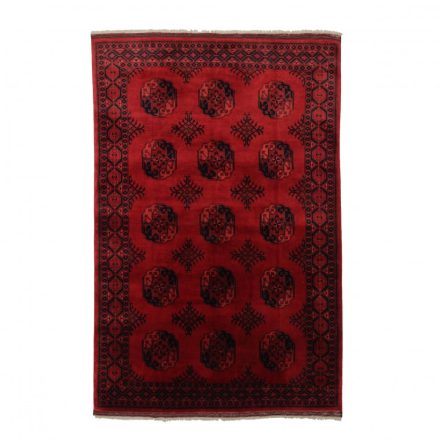 Tapis Afghan bordeaux Ersari 195x294 tapis oriental fait main pour le salon