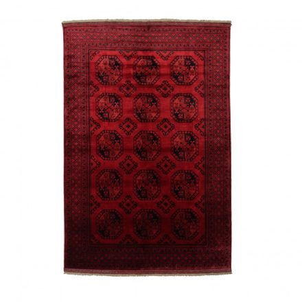 Tapis Afghan bordeaux Ersari 202x293 tapis oriental fait main pour le salon