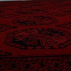 Tapis Afghan bordeaux Ersari 202x293 tapis oriental fait main pour le salon