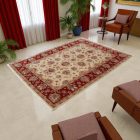 Ziegler tapis laine beige-bordeaux 149x206 tapis de salon