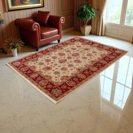 Ziegler tapis laine beige-bordeaux 149x204 tapis de salon