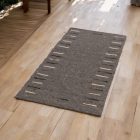 Tapis épais en laine Rustic 70x147 tapis marron